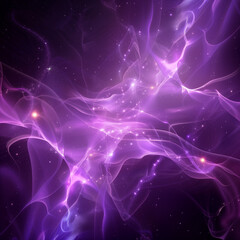 Lavender Twinkling Aurora Lights: Computer-Simulated Northern Skies