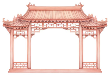 PNG Architecture building gazebo white background.