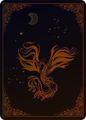 月と星のフェニックス・不死鳥の不思議なカード