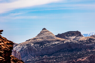 Beautiful landscape view of Capitol Reef National Park.