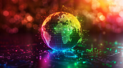 The World with Environmental of social and good governance concept. Save our Planet Climate change