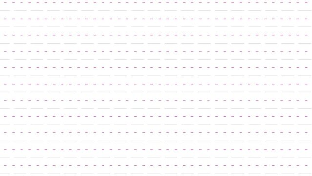 Abstract white video background animation with animated lines pattern pink and grey colors 