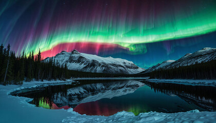 Majestic Aurora in the Arctic Wilderness