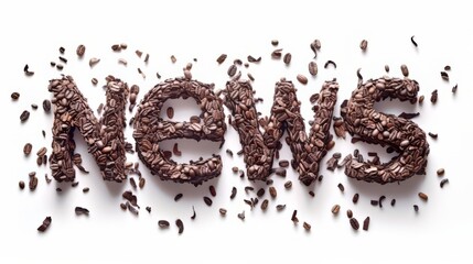 The word News created in Clove Typography.