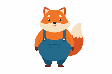 fox emoji sheet vector illustration