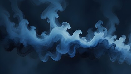 Clear Plain Shiny Warm Soft Vintage Bokeh Cloudy Wave Like Geometric Blue Background or Texture