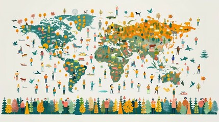 Obraz premium Vibrant Vector Graphics for Fair Trade Festivities