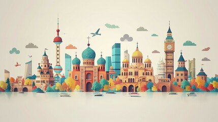 Fototapeta premium Illustrated Flyer for World Fair Trade Day Celebration