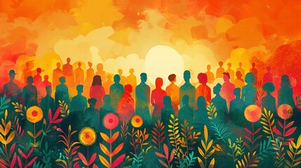 Illustrated Flyer for World Fair Trade Day Celebration