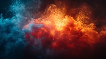 Vibrant smoke background abstraction