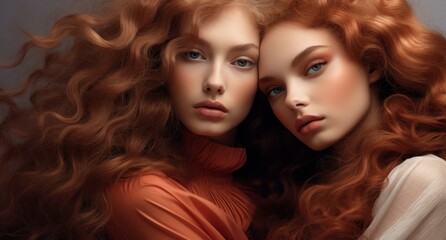 Captivating redheads with flowing locks