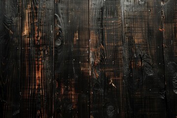 Dark Brown Wood Texture with Scratches as Background - generative ai