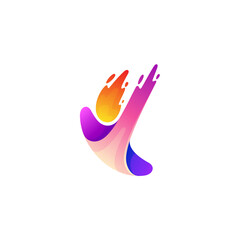 People active icon with colorful design, 3d colorful style