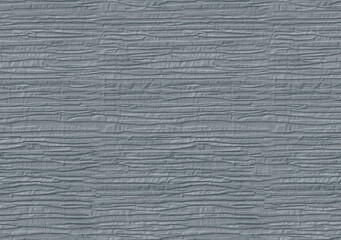 Seamless slate grey blue crumpled battered and chewed up layers of paper texture. Decorative pressed material for creative decoration.