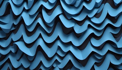 Clear Plain Shiny Warm Soft Vintage Bokeh Cloudy Wave Like Geometric Blue Background or Texture