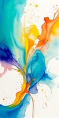 Beautiful colorful abstract painting