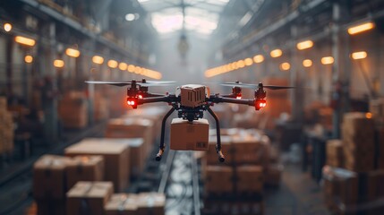 robotic delivery systems, autonomous drones for package delivery, robotic automation enhancing efficiency in logistics and delivery industry