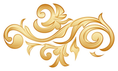 Fototapeta premium PNG Chinese money gold pattern white background.
