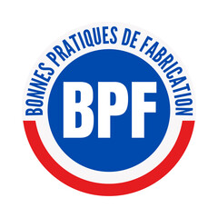 Symbole BPF bonnes pratiques de fabrication 