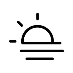 Sunset Icon Vector Symbol Design Illustration