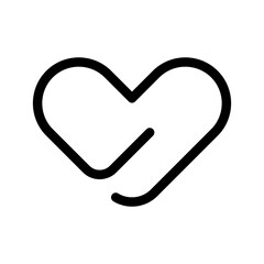 Heart Icon Vector Symbol Design Illustration