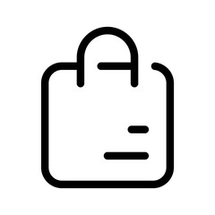 Bag Icon Vector Symbol Design Illustration