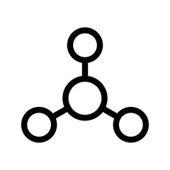 Molecule Icon Vector Symbol Design Illustration