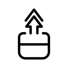 Cardboard Icon Vector Symbol Design Illustration