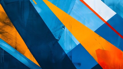 orange and blue background illustration