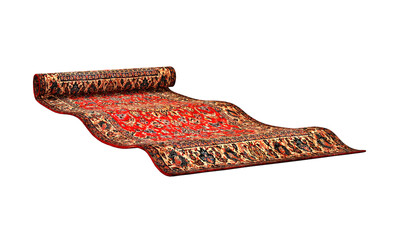 3d render fantasy magic carpet isolated