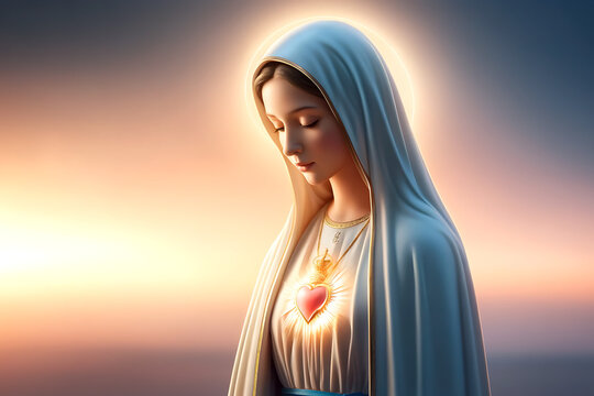 Nossa Senhora, Nossa Senhora de F&aacute;tima, Imaculado Cora&ccedil;&atilde;o de Maria, Virgem Maria 