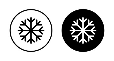 Snowflake icon vector isolated on white background. snow icon vector. Symbol of winter, frozen