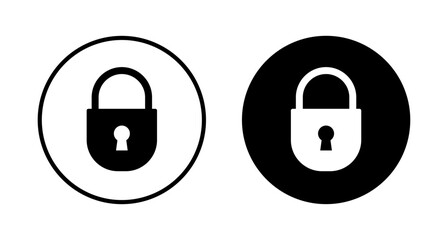 Lock icon vector isolated on white background. Encryption icon. Security symbol. Secure. Private