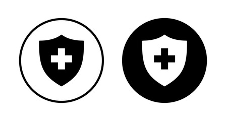 Health insurance icon vector isolated on white background. Insurance health document icon