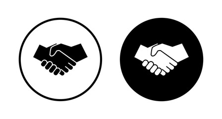 Business handshake icon vector isolated on white background. Handshake icon vector. contract agreement. Trust icon vector. Deal. Done. partnership icon