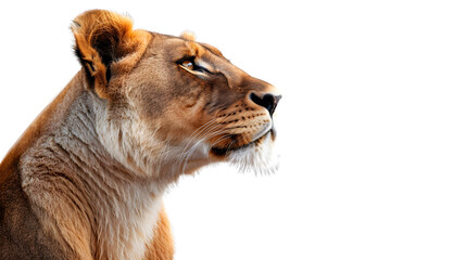 Obraz premium Lion isolated on a transparent background, PNG, Ai