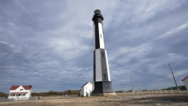 The New Cape Henry Lighthouse in Virginia Beach with a Horizontal Panning Motion.