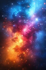 Fototapeta premium Colorful gradient fluid flow smoke in mesh colorful ink, abstract galaxy background with the colorful mesh color with glowing dots, modern background in gradients color smoke of the texture