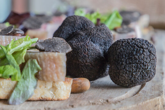 Detalle de una trufa