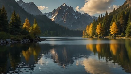 Golden Majesty Alpine Sunrise 