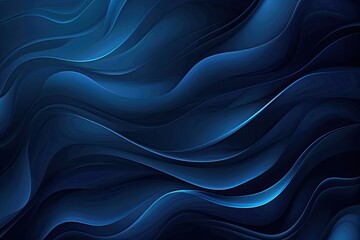 Obraz premium A blue wave with a blue background. The blue color is very vivid and the wave is very long