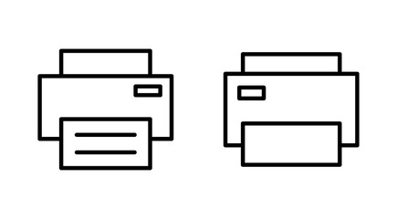 Print icon set. printer icon vector.
