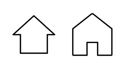 House icon set. Home icon vector