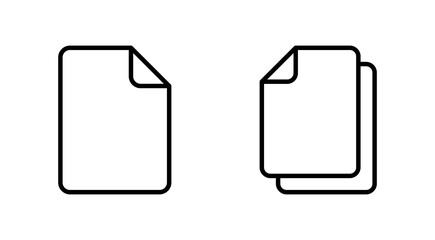 Document icon set. Paper icon. File Icon