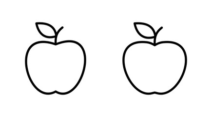 Apple icon set. Apple vector icon. apple symbols for your web design.