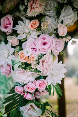 A cluster of assorted flowers delicately intertwined, forming a captivating bouquet that epitomizes the beauty of unity in diversity.