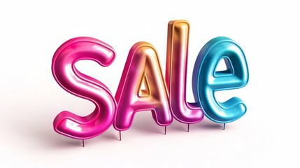 The word Sale created in 3D Calligraphy.