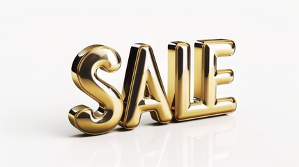 The word Sale created in 3D Typography.