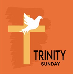 trinity sunday with a cross