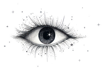 PNG Eye drawing sketch line.